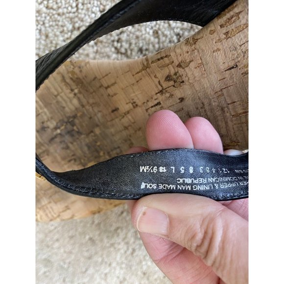 Tory Burch Suzy Cork Wedge Platform Sandals Size 9.5 - Picture 11 of 12